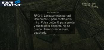 Localización del lanzacohetes RPG-7