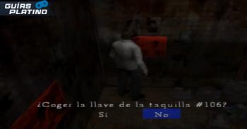 Llave de la taquilla 106